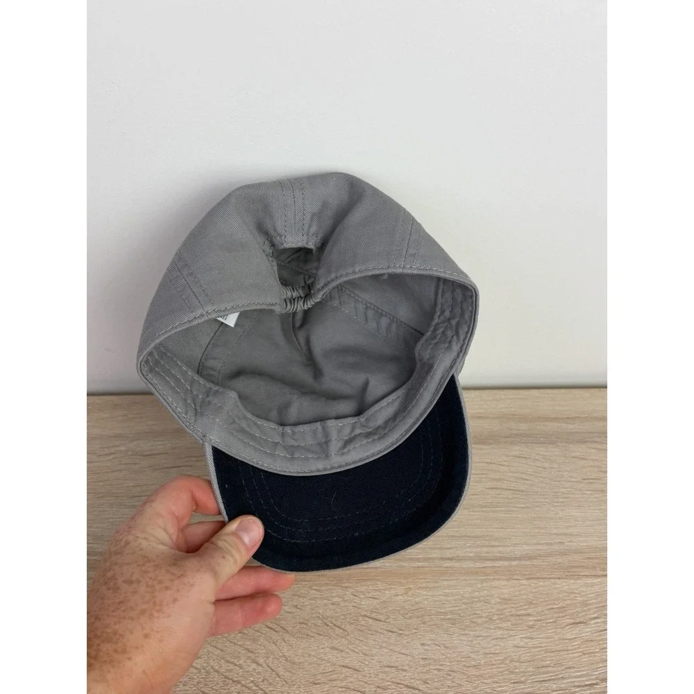 Old Navy Hat Toddler Medium Gray Baseball Cap Embroidered Spell Out Boys